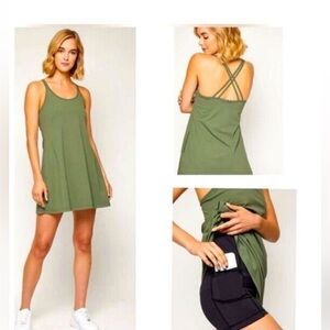 Fourlaps Athletic Pickleball Dress Strappy Back NWT